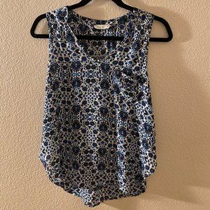 Lush Floral Tank Blouse